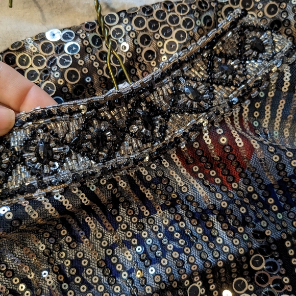 Sue Wong Dress very elegant with gold and black sequins size 4 - Picture 5 of 5